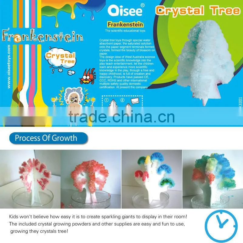 DIY crystal growing science kit-Cherry Blossom Magic Crystal Tree for Kids Playing