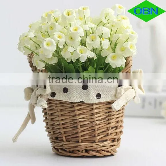 Wholesale basket made of rattan girl rattan flower basket