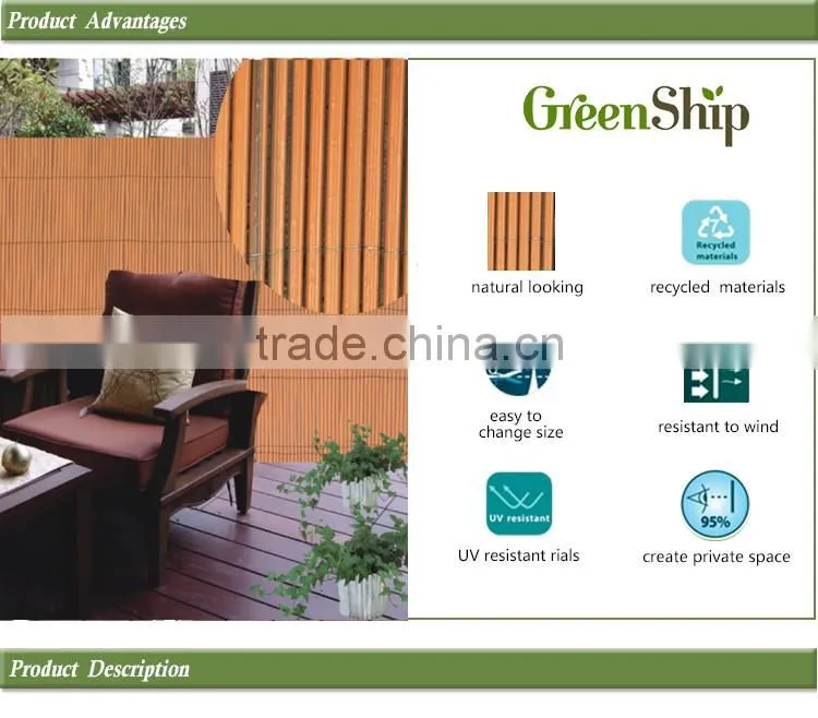 Decorative Garden Plastic Fence from Greenship/10 years lifetime/UV protection/ eco-friendly