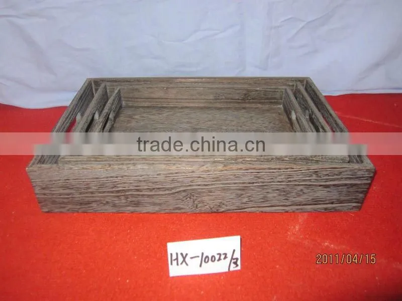 carbonized healthful wooden fruit tray,wooden tray