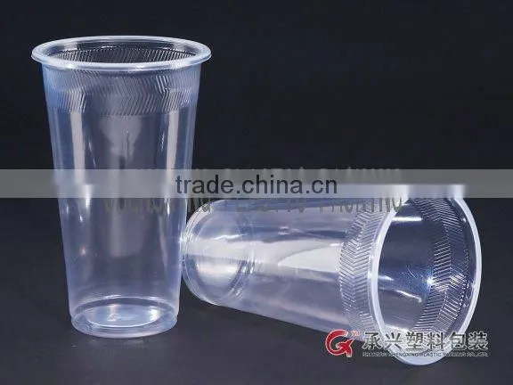 ChengXing brand wholesale 700ml pp hips pet dispsoable plastic clear cup