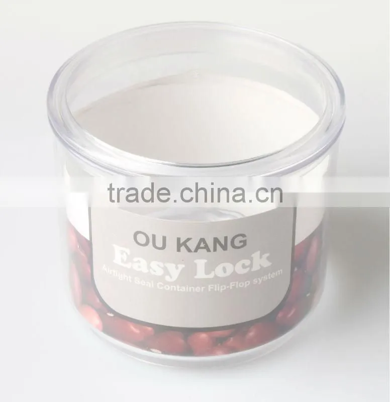 Plastic Spice Airtight Round Shape Containers