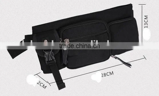Running waist bag with water bottle holder