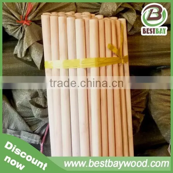Plain wooden broom handle dia 2.2cm-2.8cm