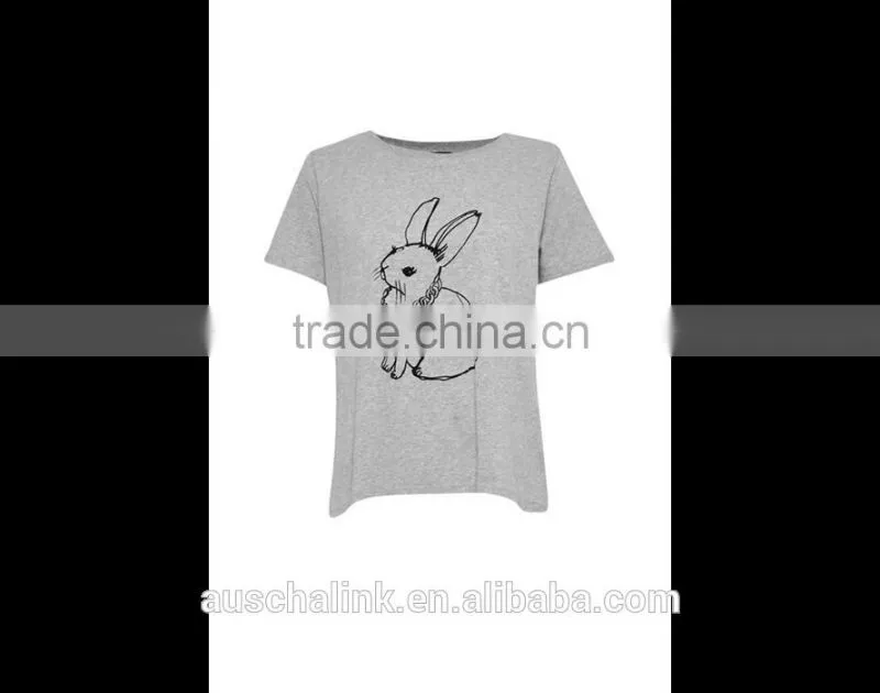 brand round collar lovely gym running t-shirts for girls