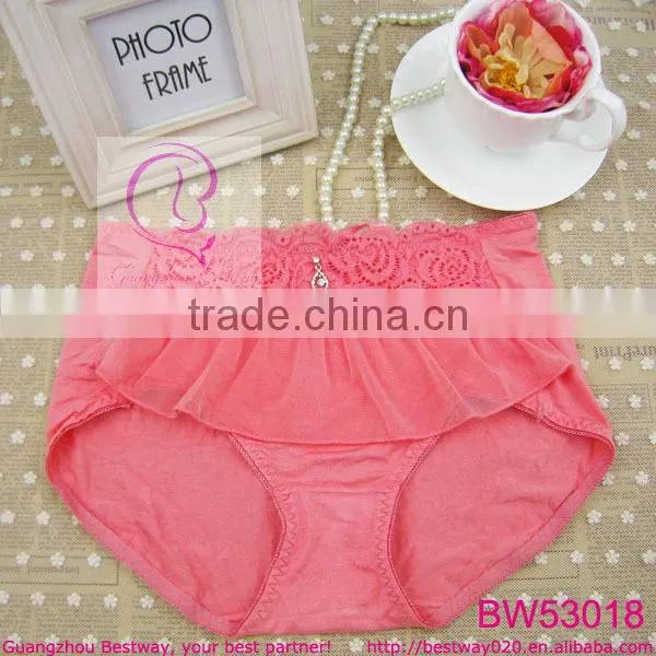 Sexy pink high rise briefs