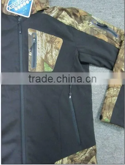 2013 OEM Hoody High Quality Camo Men's Outdoor Jacket, Camo Waterproof Hunting Jacket, Softshell Jacket