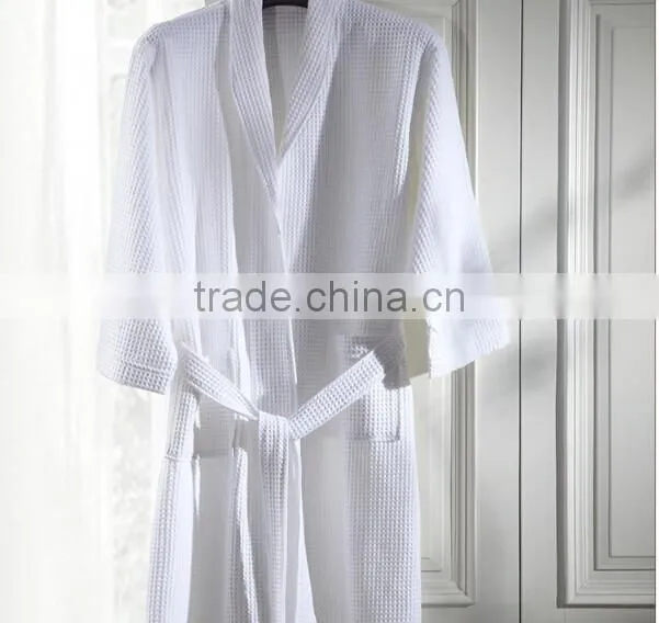 Hotel waffle bathrobe