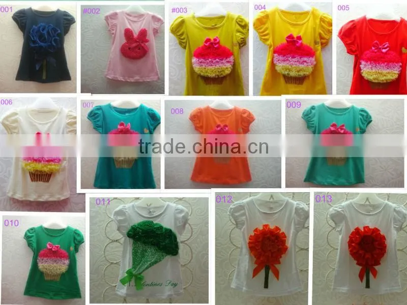 2014 new style baby cotton T shirt with bag design