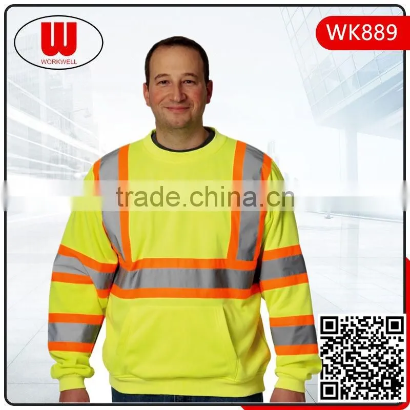 High Visibility fleece custom pullover