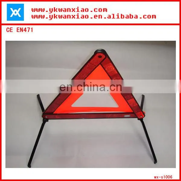 High Visibility roadway reflective triangle car warning light comply with EN471