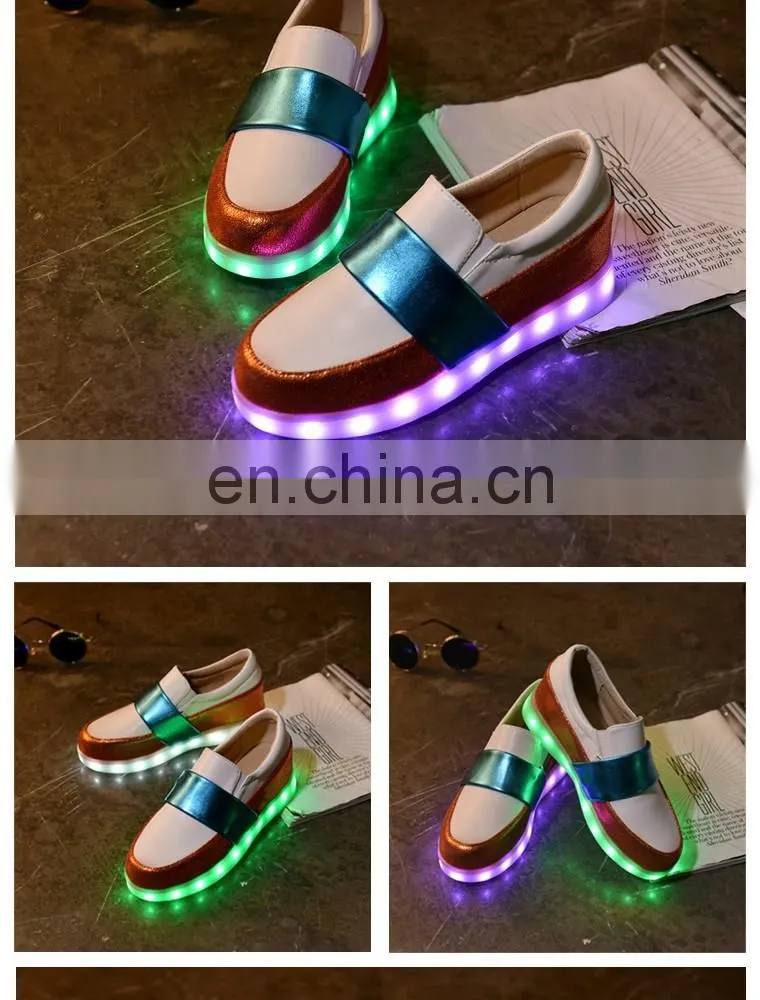Wholesale New design Hottest Ladies shoes European fashion Women shoes LED shoes sneakers girls footwear