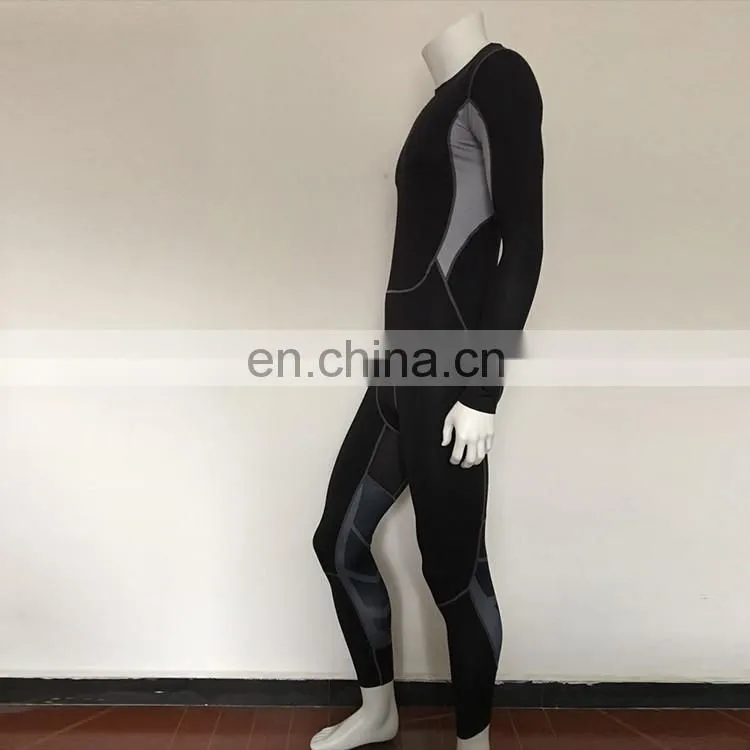 cut and sew bottom mixed color sport suit