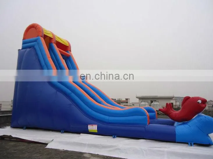 Best Sale Inflatable Speed Water Slide make in Guangzhou factory