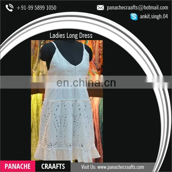 2017 Women Long One Piece White Dress