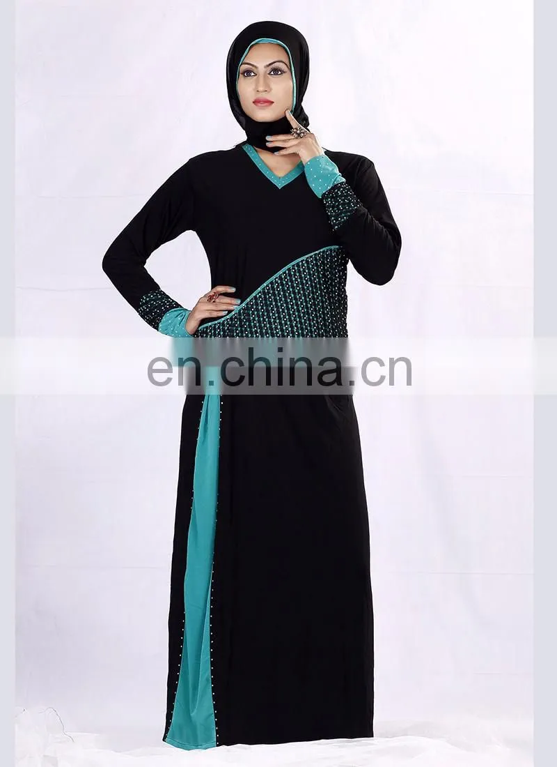 Black Colored Lycra Abaya
