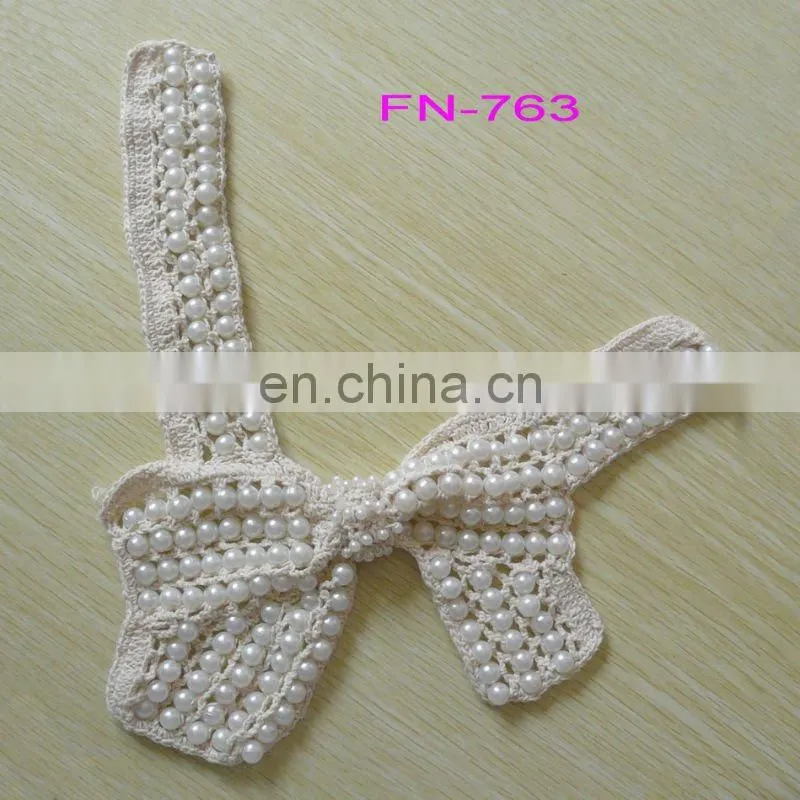 pearl beads collar for garment