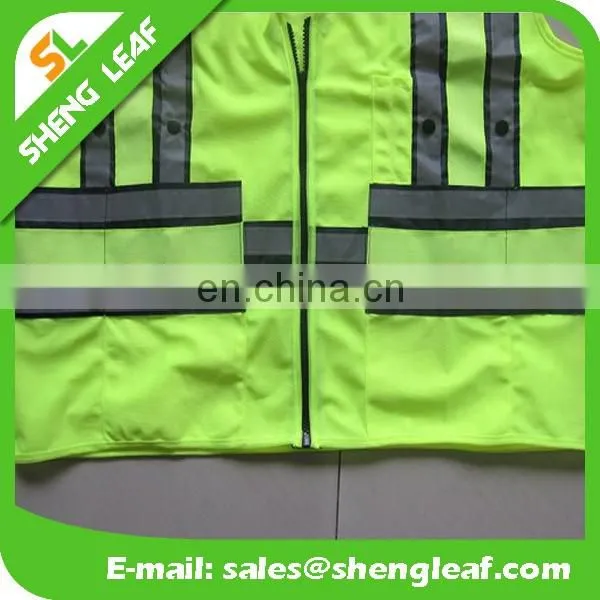 2017 Hi Vis wholesale knitted fabric reflective safety vest