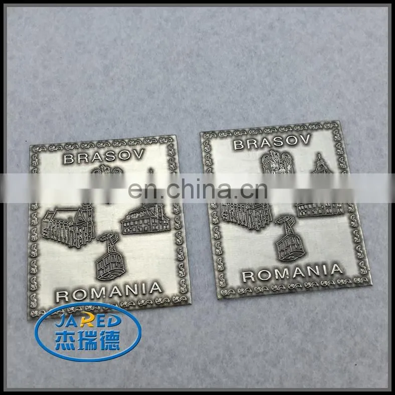 3M Adhesive Square Shape Metal Crafts Aluminum Wine Label