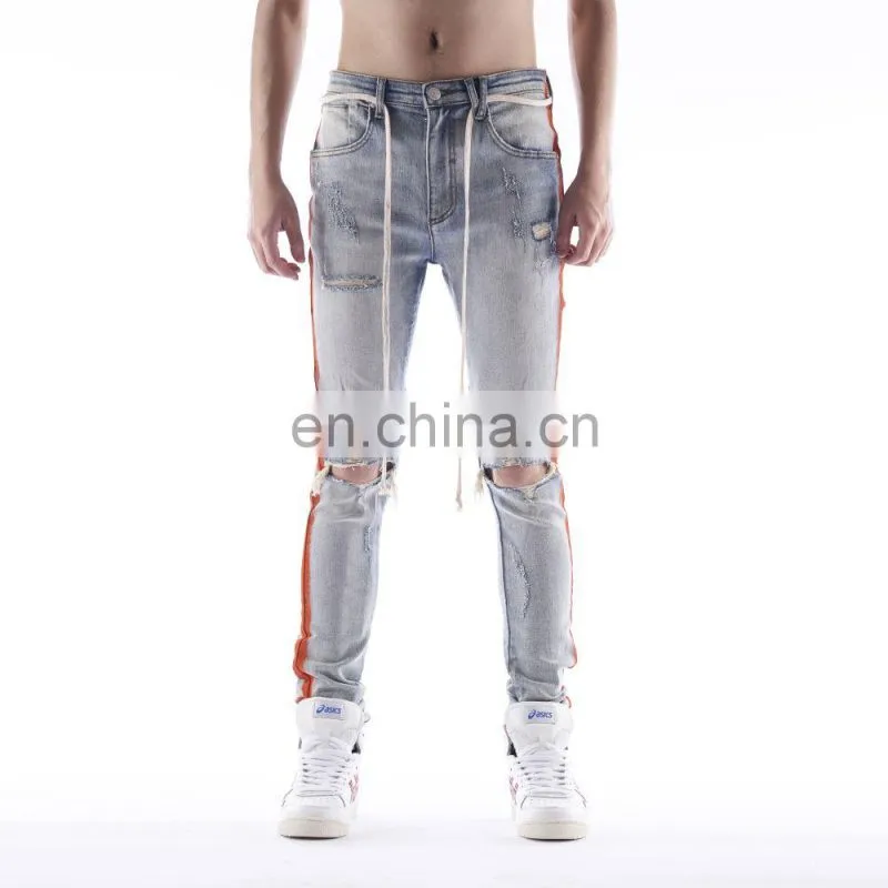 DiZNEW MANUFACTURES OF CHEAP SIDE PRINTING TRACK CLOTHES MEN JEANS