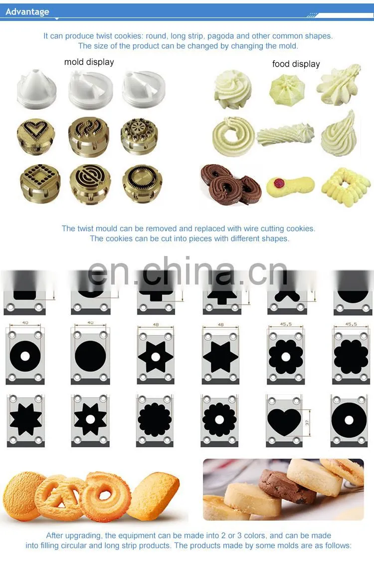 High Capacity High Configurations Wire Cutting Cookies Production Line