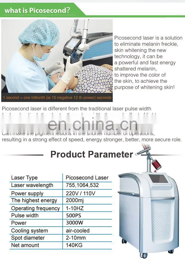 skin lightening 755 laser picosur pigment remover machines picosecond laser pigmentation removal