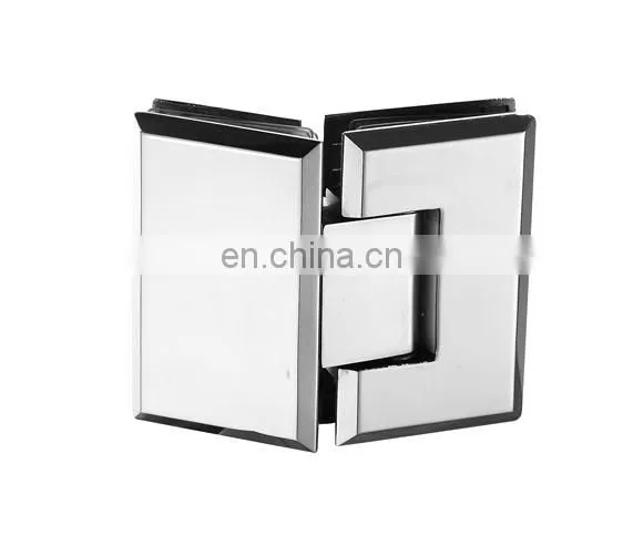 Stainless steel glass to glass 130 degree shower hinge for glass door