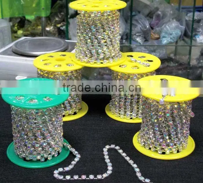 High Quality accessories dress Rhinestone trimming, cup chain rhinestone;rhinestone cup chain