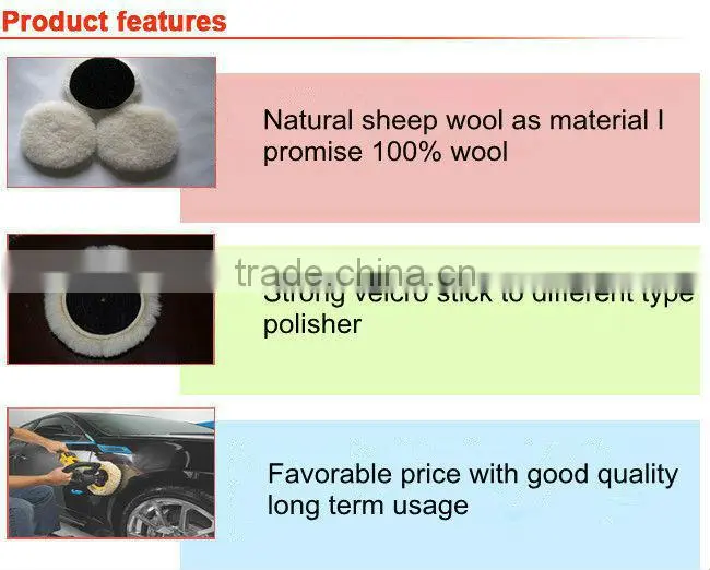 Fur facoty sheep wool polishing pad