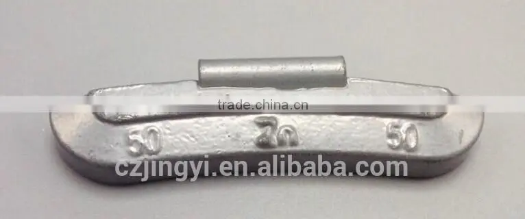 50g Zn zinc clip on wheel weight for steel rims