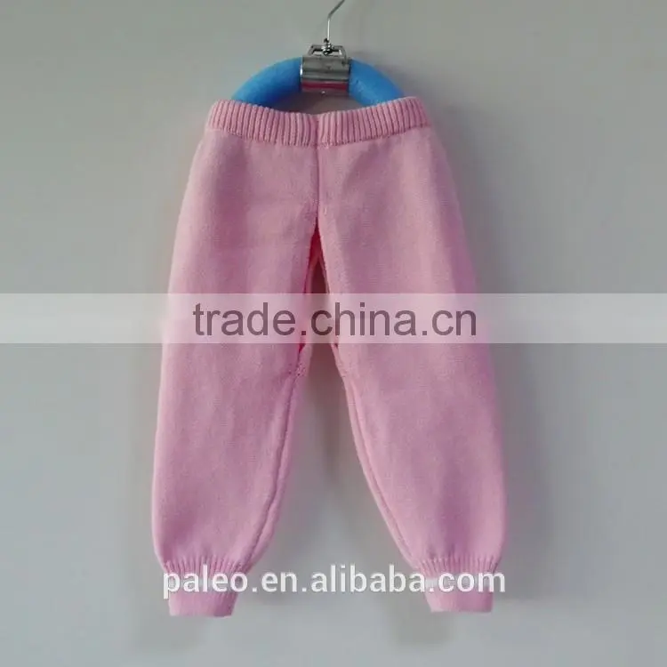 factory sale 100% cotton knitting children sweater long pants