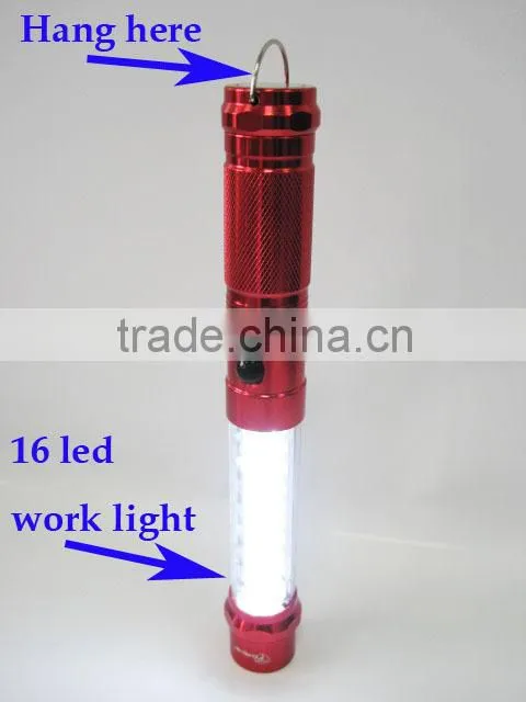 16+8+1 led emergency inpection work light with magnet