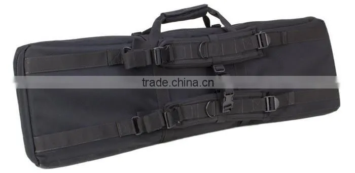 36 Double Rifle Case - 36" Padded Long Gun Case & Rifle Storage Backpack With Molle Pouches, Integrated Pistol Cases