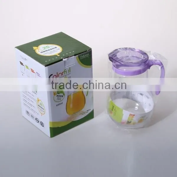 650ml glass measuring oil bottle with handle