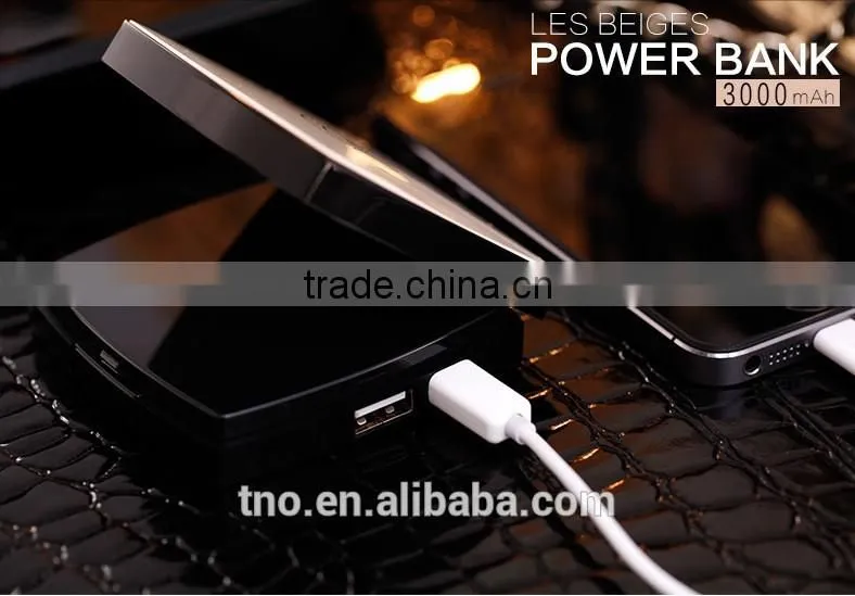 custom 3000mah Channel powder box power bank