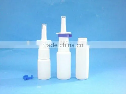 70ml plastic bottle with nasal spray, PE sprayer bottle with pharmaceutical nasal spray pump