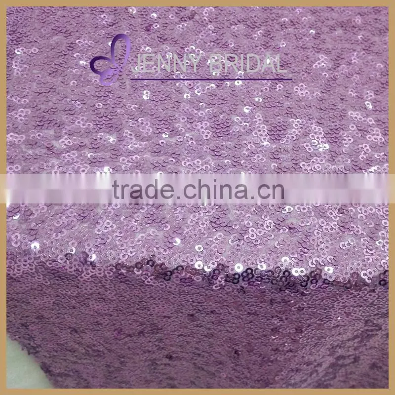 SQN#21 beautiful wedding decorations light purple beaded sequin table runner