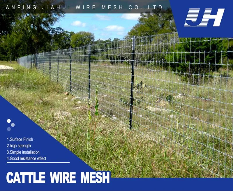 Hot-dip Galvanized Wire Mesh Anti-rust Fence Net Wholesale Breeding Net Cattle Fence Net Orchard protection Net Steel Wire Mesh