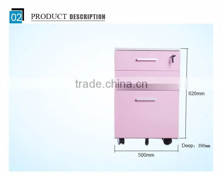 Colorful mobile cabinet