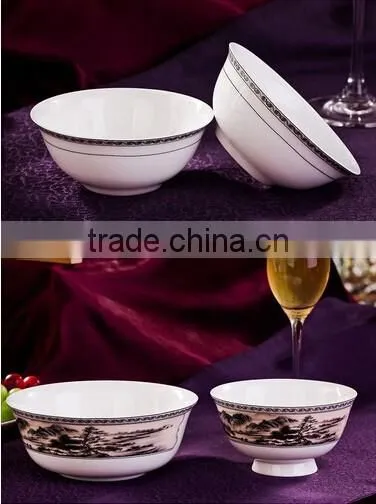 56 pcs Useful Ceramic Round Dinner Plate