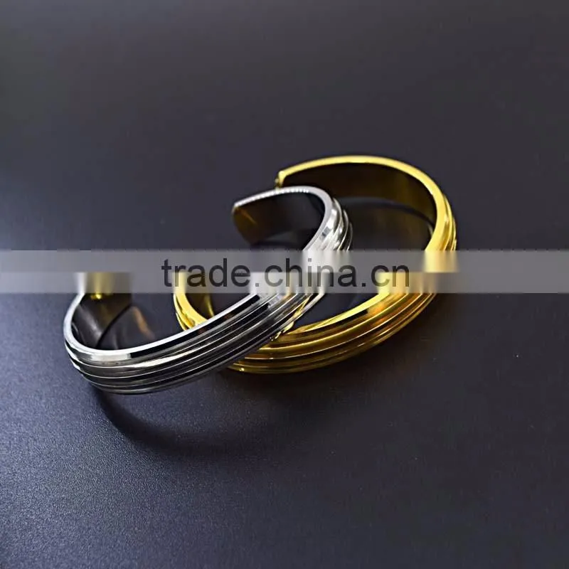 new gold chain design for men blank stainless steel cuff bracelet