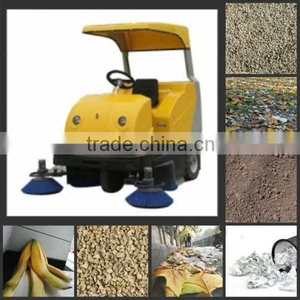 Ride-on floor scrubber