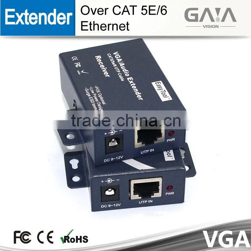 100m VGA Extender with Audio over CAT 5E/6 Ethernet