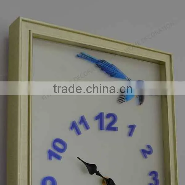 bird wall clock