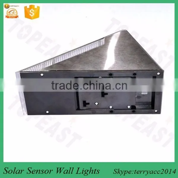 4LED Solar Power Light Sensor Wall Light Outdoor Waterproof Garden Lamp
