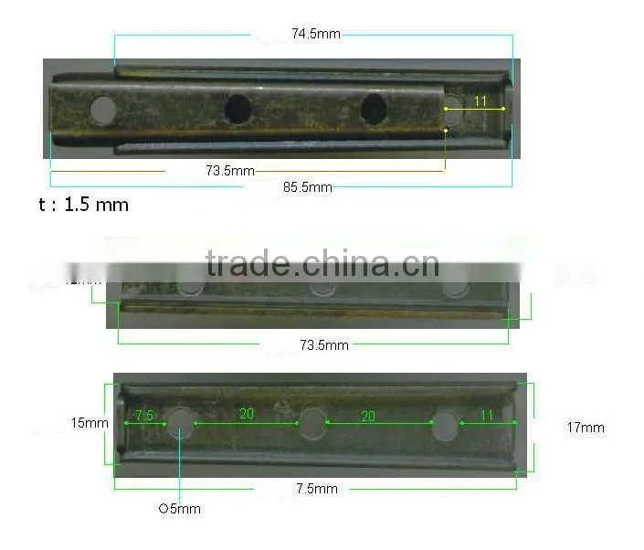 MIT High Quality 3 Inch Great Strength Sofa Bed Connector Hinges