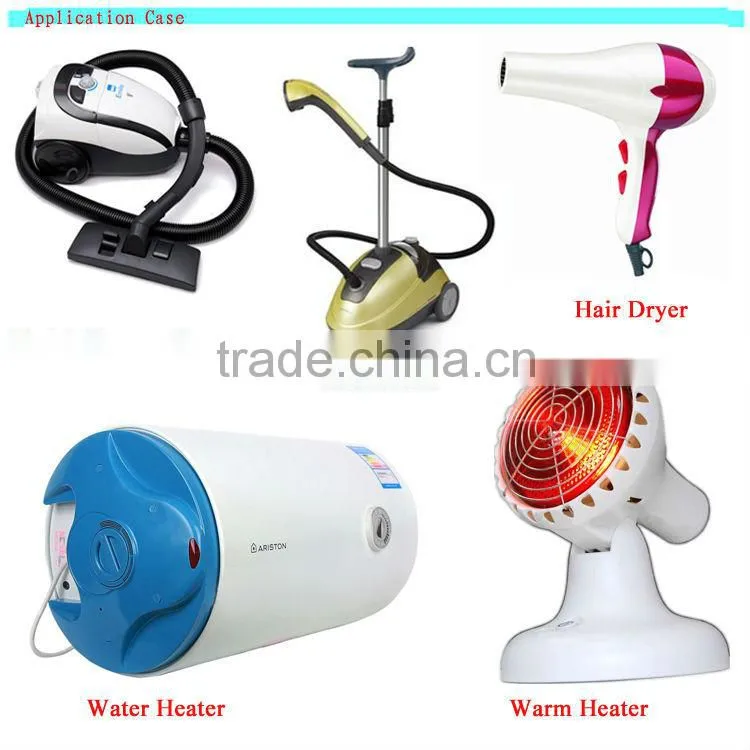 3 pins extension power cord reels and spring retractable cable reel