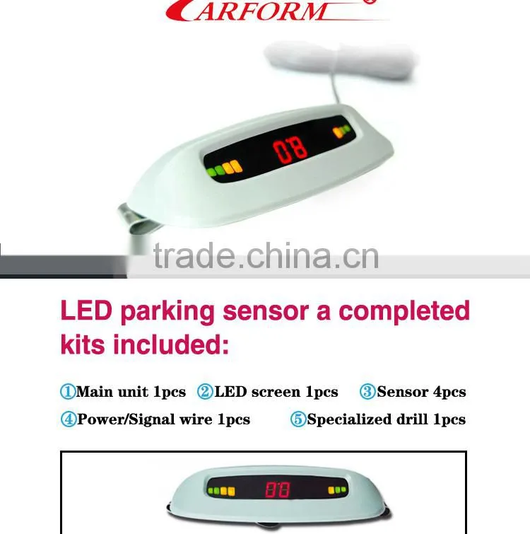 China golden parking sensor supplier dirct sale car backup rear view parking radar parking sensor