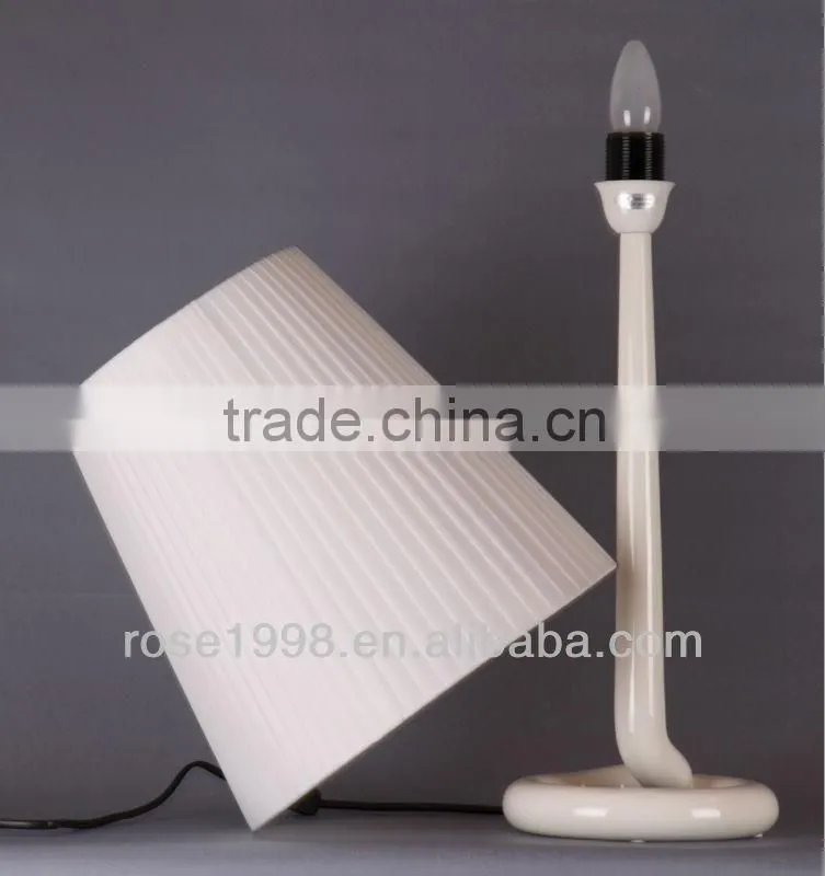 aluminum desk lamps with white lampshade