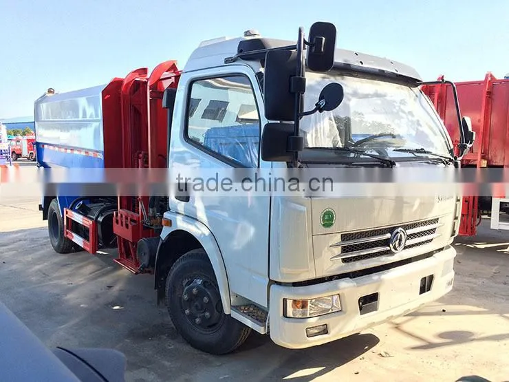5t Garbage Truck,5 ton bucket side lifter garbage truck, 6 m3 hydraulic lifter garbage truck